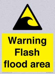 Warning Flash flood area